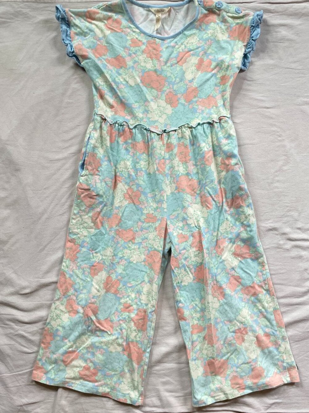 Matilda Jane Pastel Floral Wide-Leg Romper Girls 14